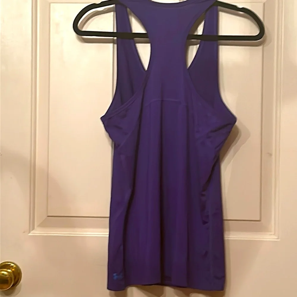 Under Armour athletic (lacrosse) dark purple women’s tank top size Large - Picture 3 of 4